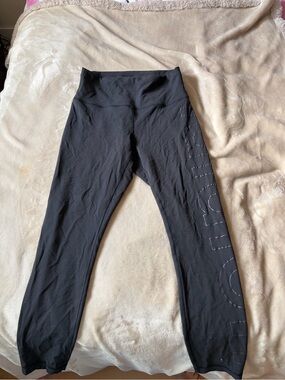 lululemon athletica 
 Black Athletic Leggings with Side Logo